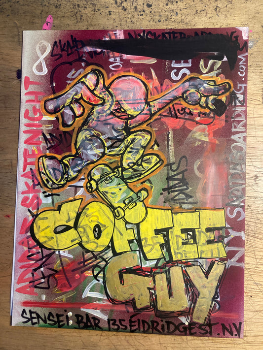 coffeeguy flyer - mix media