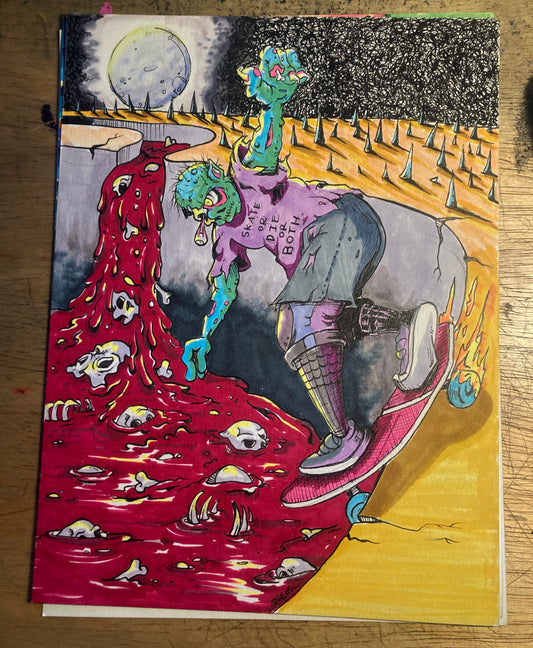 ZOMBIE SMITH -MARKER AND PEN
