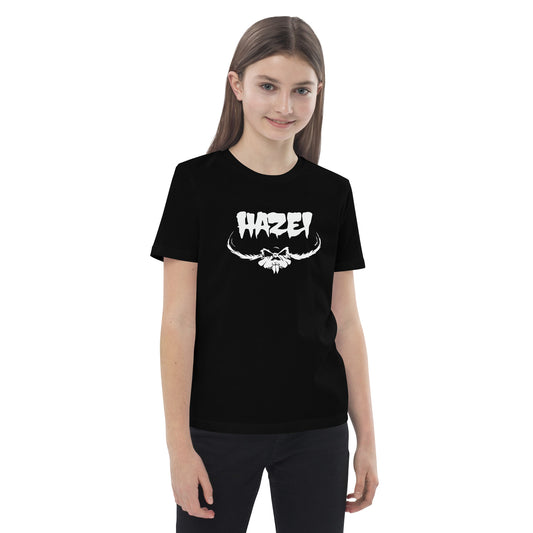Classic hazel logo on A Organic cotton kids t-shirt