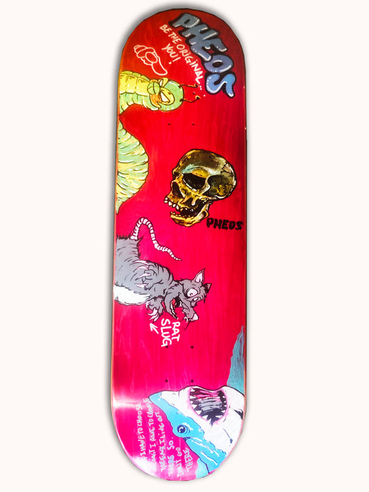 Hand-Painted 1 of 1 Montage Deck by Pheos