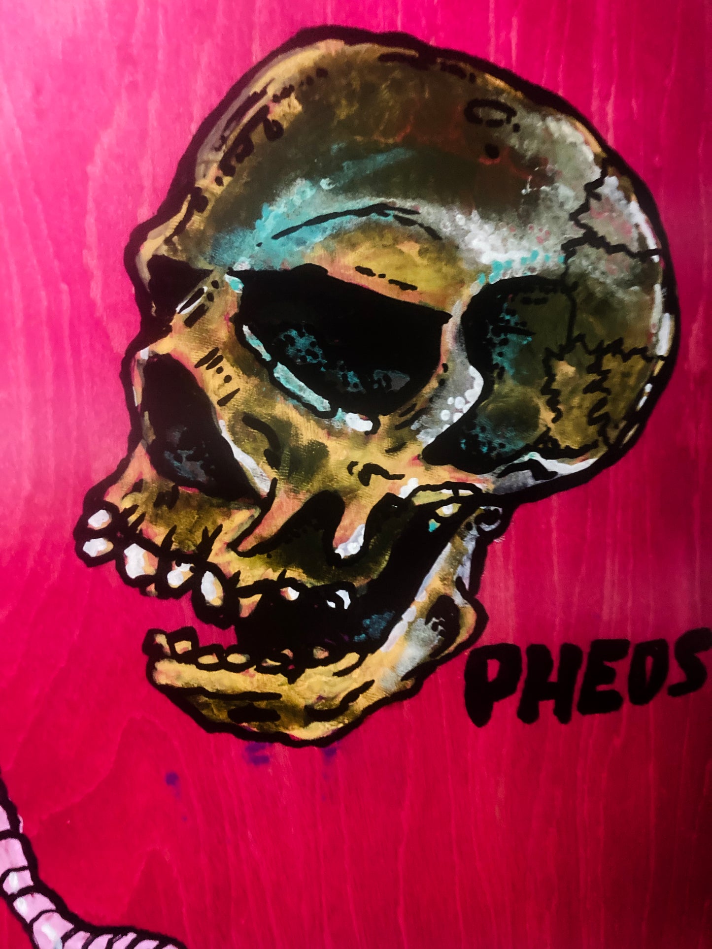 Hand-Painted 1 of 1 Montage Deck by Pheos