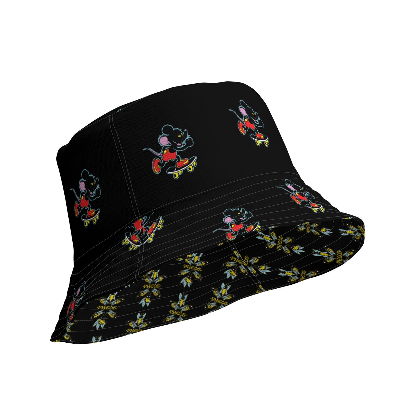 DOUBLE TROUBLE Reversible bucket hat